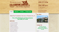 Desktop Screenshot of aaroofingfl.com